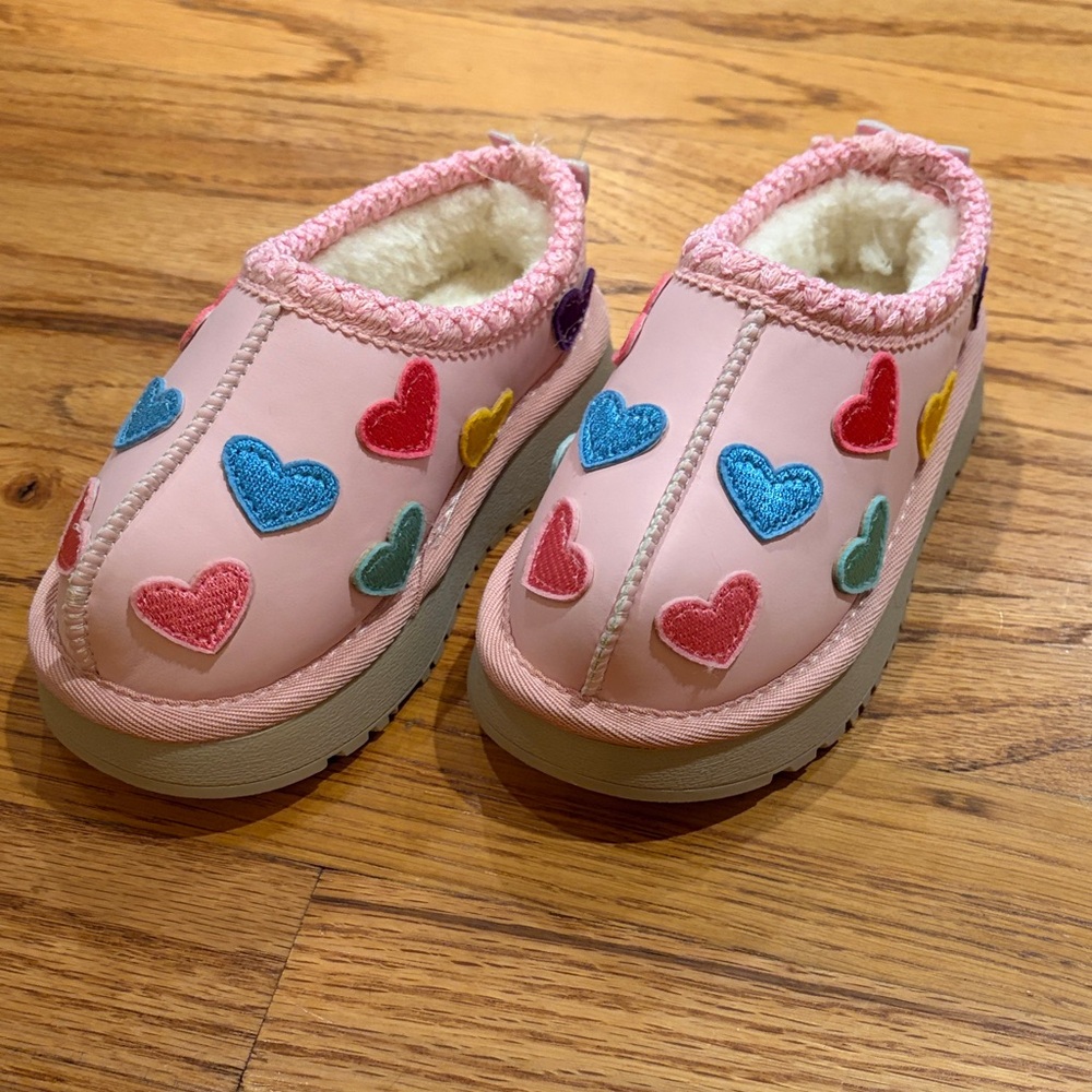 Lola + The Boys Pink Heart Kids Shoes